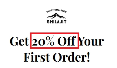 Purehimalayanshilajit 20% off offer